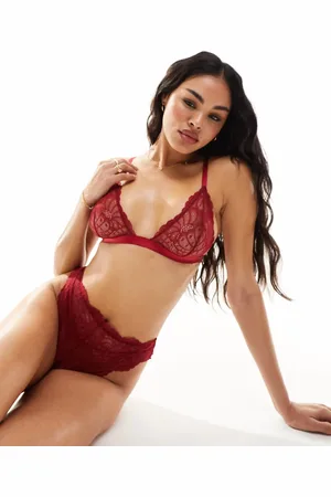 ASOS Sujetador triangular clásico de encaje Sienna de -Rojo