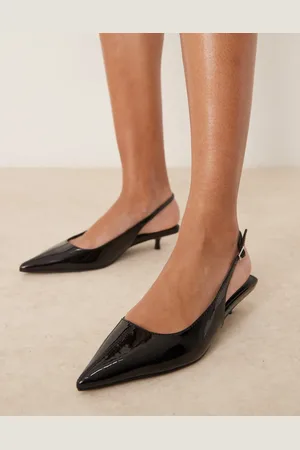 New Look Zapatos negros de tacón bajo con puntera fina de