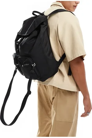 Calvin Klein Mochila negra plegable de