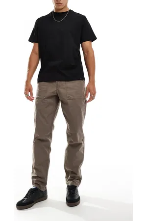 Timberland Pantalones lavado de corte estándar y estilo worker de lona de