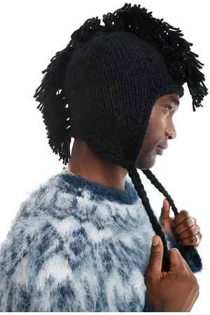 ASOS Gorro con diseño de mohicano de punto de