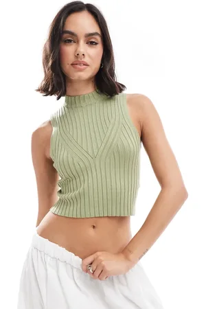EDITED the label Top con cuello alto de punto de