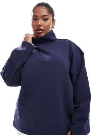 ASOS Sudadera con cuello alzado de ASOS DESIGN Curve