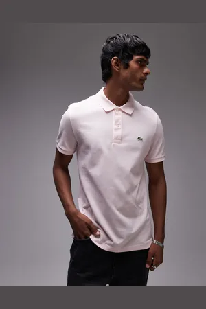 Lacoste Polo de corte slim con logo de piqué de