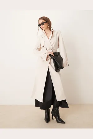 River Island Abrigo largo color ligero de -Beis neutro