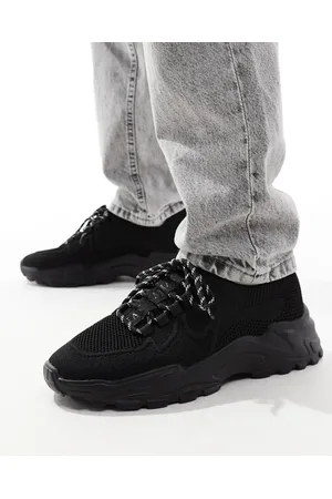 ASOS Zapatillas de deporte negras de punto de