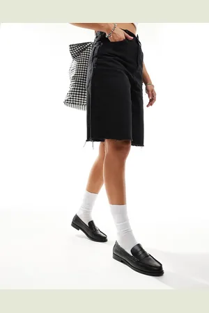 Schuh Mocasines negros de cuero Lillian de