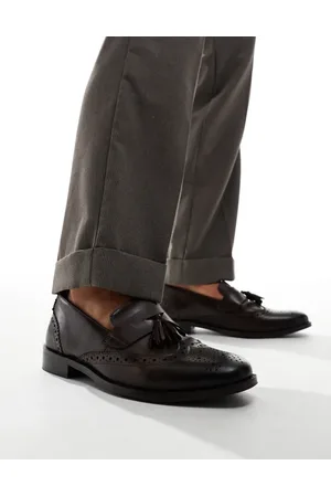 ASOS Mocasines Oxford marrones con borlas de cuero de