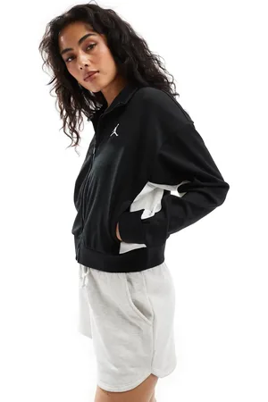 Jordan Chaqueta negra con cremallera de