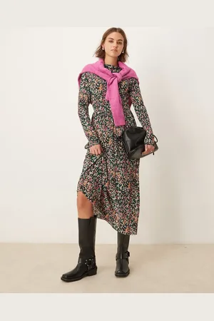 JDY Vestido largo con estampado floral de
