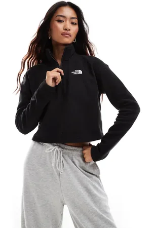 The North Face Polar corto con cremallera corta y logo Glacier de