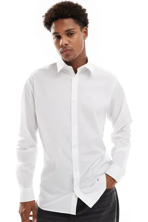 JJ Camisa de vestir blanca de