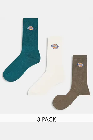 Dickies Pack de 3 pares de calcetines en tonos beis variados de caña alta Valley Grove de -Blanco