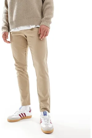 JJ Chinos beis de corte slim de -Beis neutro