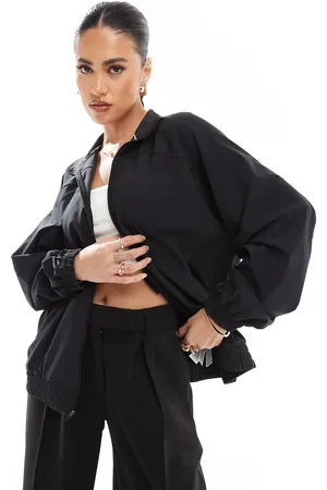 Jordan Chaqueta negra de tejido liso de