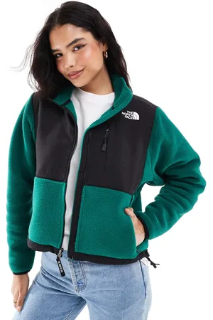 The North Face Chaqueta polar verde de tejido grueso Retro Denali de