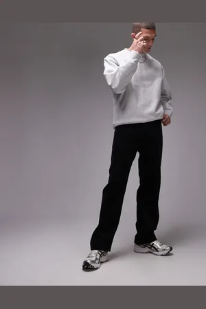 ARKET Pantalones marino de pernera recta con detalle de cinco bolsillos de pana de