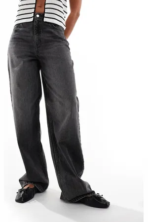 Miss Selfridge Vaqueros holgados con lavado negro de