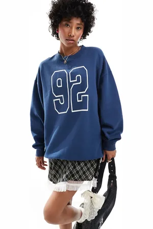 Daisy Street Sudadera holgada de estilo deportivo de