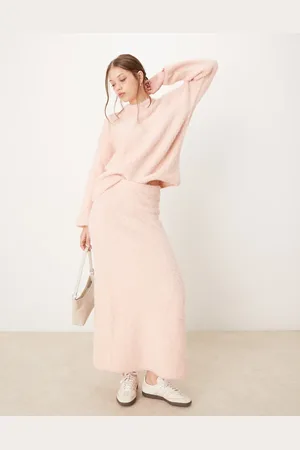 River Island Falda larga de punto muy mullido de (parte de un conjunto)