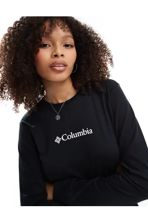 Columbia Camiseta negra y gema de manga larga North Cascades de