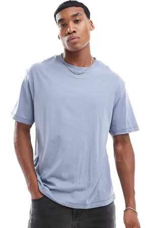 French Connection Camiseta azul claro jaspeado extragrande de French Connection