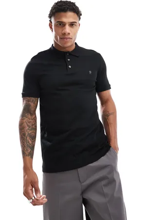 French Connection Polo negro de manga corta de French Connection