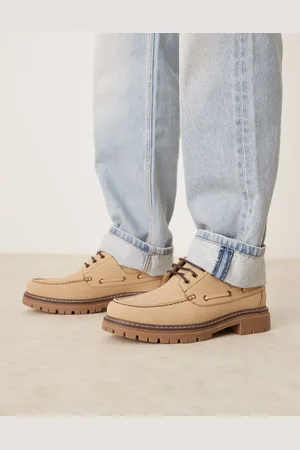 ASOS Náuticos color con cordones de -Beis neutro