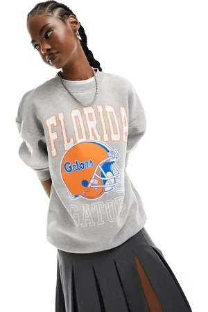 Daisy Street Sudadera jaspeado extragrande con estampado gráfico vintage "Florida" de