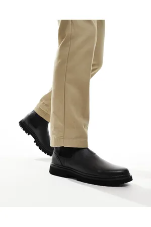 Calvin Klein Botines Chelsea de caña media negros de cuero Eva de