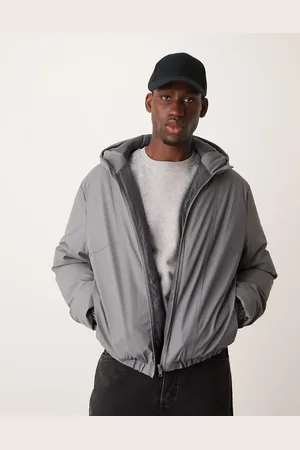 ASOS Chaqueta acolchada impermeable con acabado engomado de