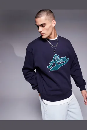 Alma de Ace Sudadera con cuello redondo y aplicación del logo en el pecho de