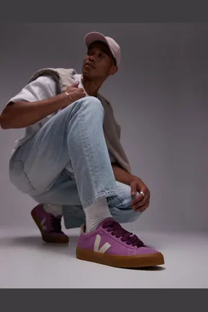 Veja Zapatillas de deporte rosas llamativas de ante Campo de