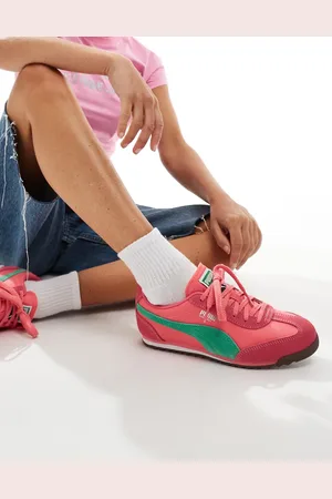 PUMA Zapatillas de deporte rosas y verdes de nailon Arizona de
