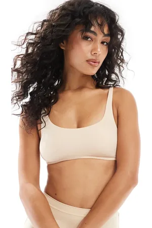 Dorina Bralette básico con cuello ancho redondeado y relleno ligero de microfibra Mix & Match de - neutro