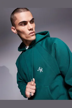 Alma de Ace Sudadera verde con capucha y logo bordado de