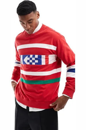 GANT Sudadera roja con estampado de la colección cápsula por el 75 aniversario de -Rojo