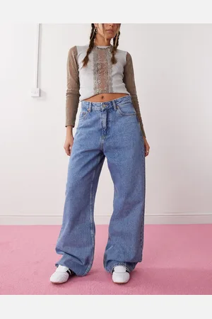 Dr Denim Vaqueros holgados de talle alto y pernera recta ancha con retro cielo Donna de