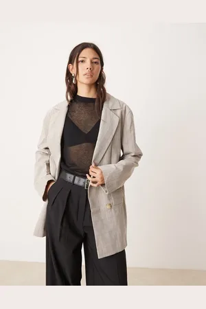 Miss Selfridge Americana a extragrande y holgada con doble botonadura de (parte de un conjunto)-Multicolor
