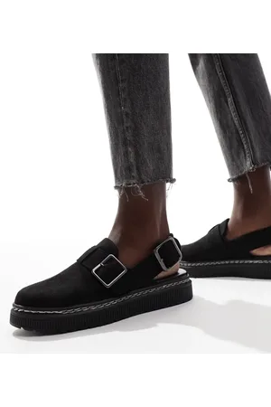 London Rebel Mules negros destalonados Robin de