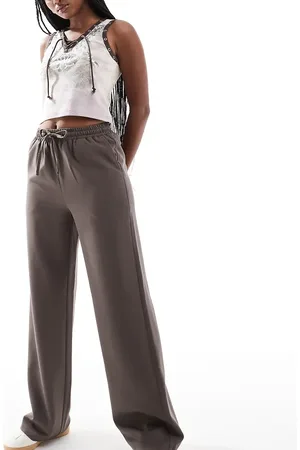 Reclaimed Pantalones marrón chocolate holgados sin cierres de - neutro