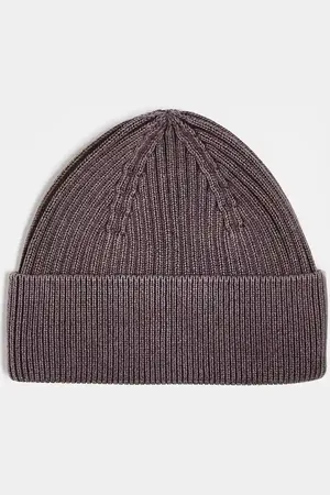 COLLUSION Gorro lavado de canalé de Unisex