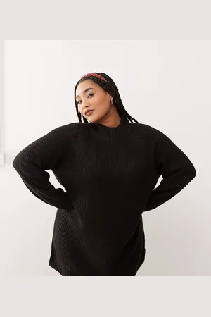 Noisy May Vestido estilo jersey con cuello alto de punto de