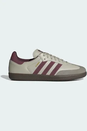 adidas Zapatillas de deporte beis y burdeos Samba OG de adidas-Beis neutro