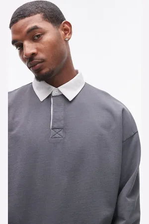 Topman Polo lavado extragrande con solapas de
