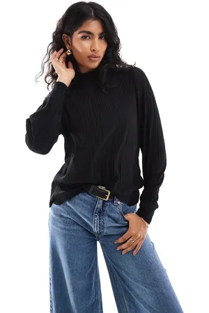 VERO MODA Top plisado de manga larga de
