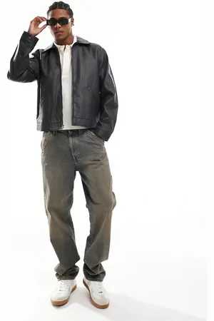 Chaquetas Cazadoras de cuero de Hollister para hombre FASHIOLA.es