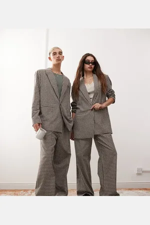 Reclaimed Pantalones a cuadros unisex extragrandes de