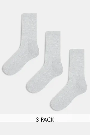 ASOS Pack de 3 calcetines grises de