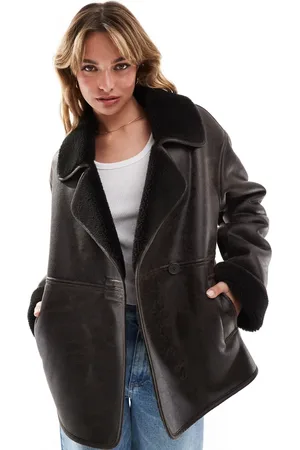 New Look Chaqueta lavado reforzada con cuello abierto de